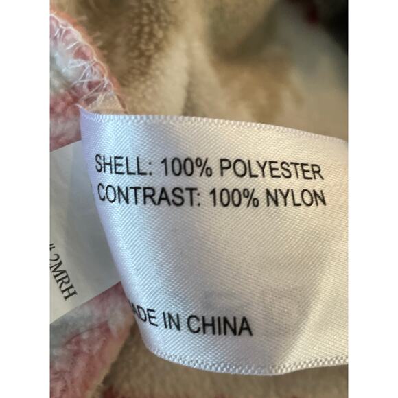 Orvis women's fleece pullover , trees and bears, pink.  size Med. - Picture 4 of 11